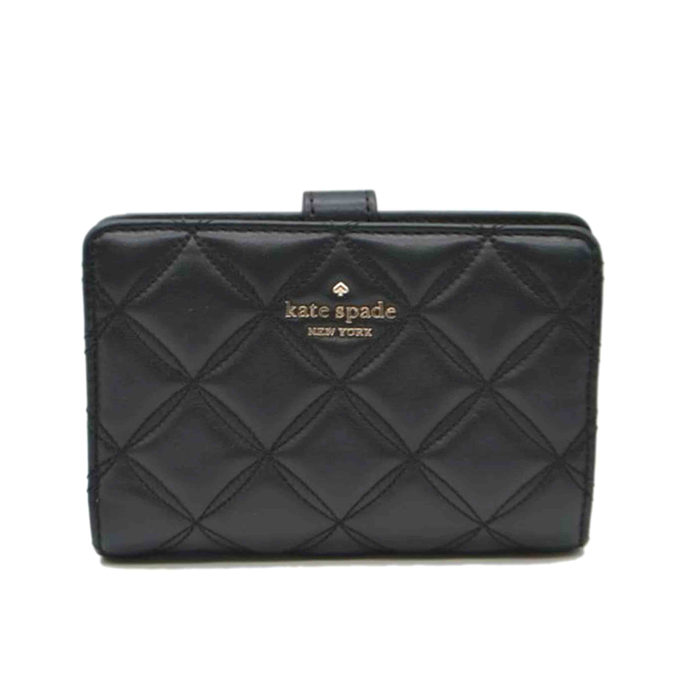 kate spade ケイトスペード/ナタリアキルティングミディアムコンパクトレザーウォレット/WLRU6344//Aランク/89