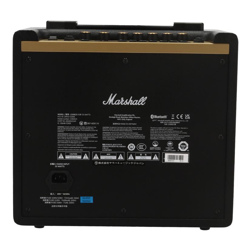 Marshall マーシャル /ギターアンプ/CODE25//V0203D1BCJ/ABランク/62