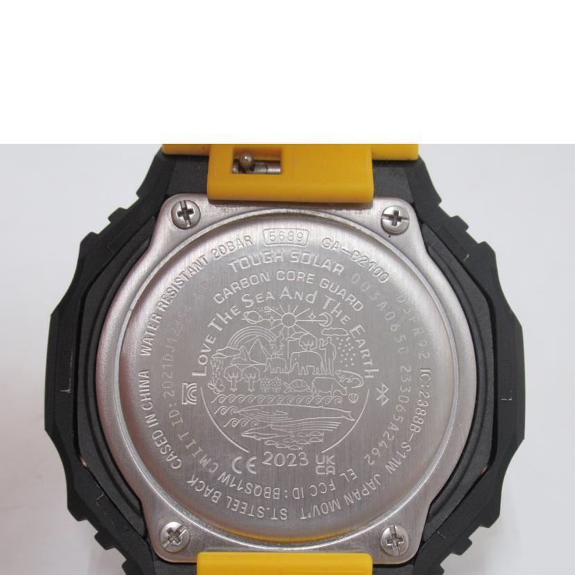CASIO/G-SHOCK/デジアナ・クジライルカ/ソーラー/GA-B2100K//Aランク/63