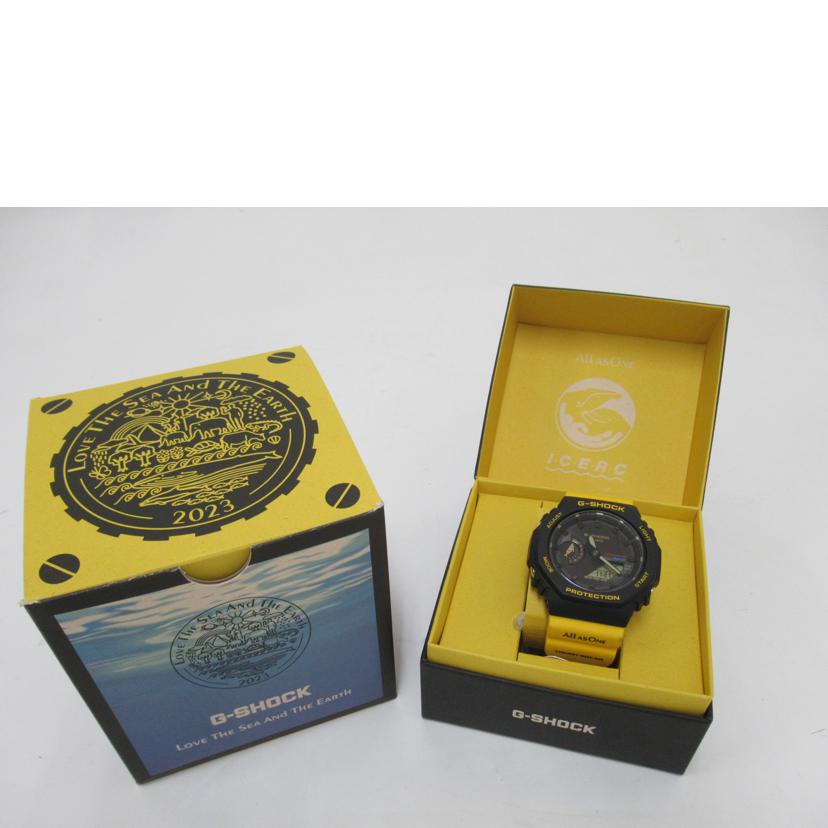 CASIO/G-SHOCK/デジアナ・クジライルカ/ソーラー/GA-B2100K//Aランク/63