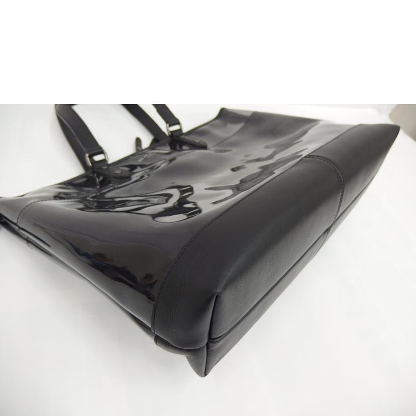 CRESTBRIDGE CRESTBRIDGE/BLACK LABEL ビニールトートバック/ブラック//ABランク/82