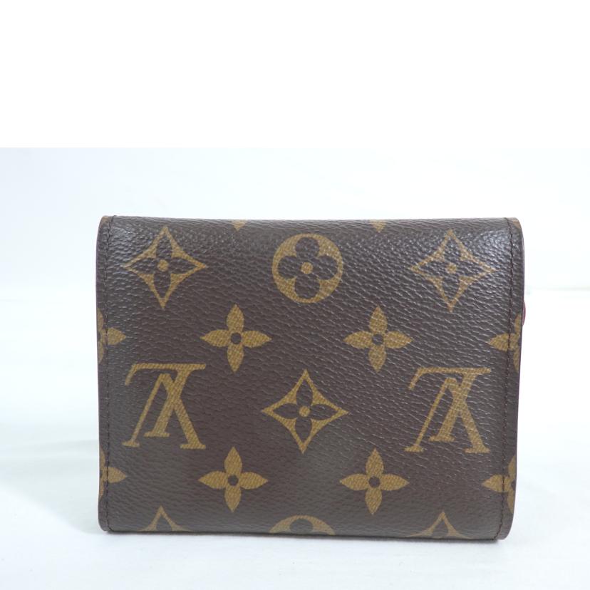 LV ルイヴィトン/ポルトフォイユ・ヴィクトリーヌ/モノグラム/フューシャ/M41938//MI0***/Aランク/84
