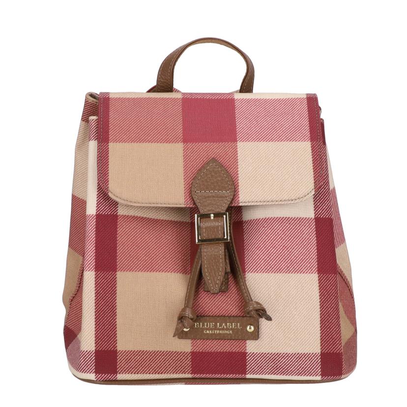 CRESTBRIDGE BLUELABEL クレストブリッジブルーレーベル/チェックPVCバックパック/55102-621-14//Aランク/09