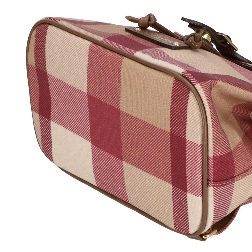 CRESTBRIDGE BLUELABEL クレストブリッジブルーレーベル/チェックPVCバックパック/55102-621-14//Aランク/09