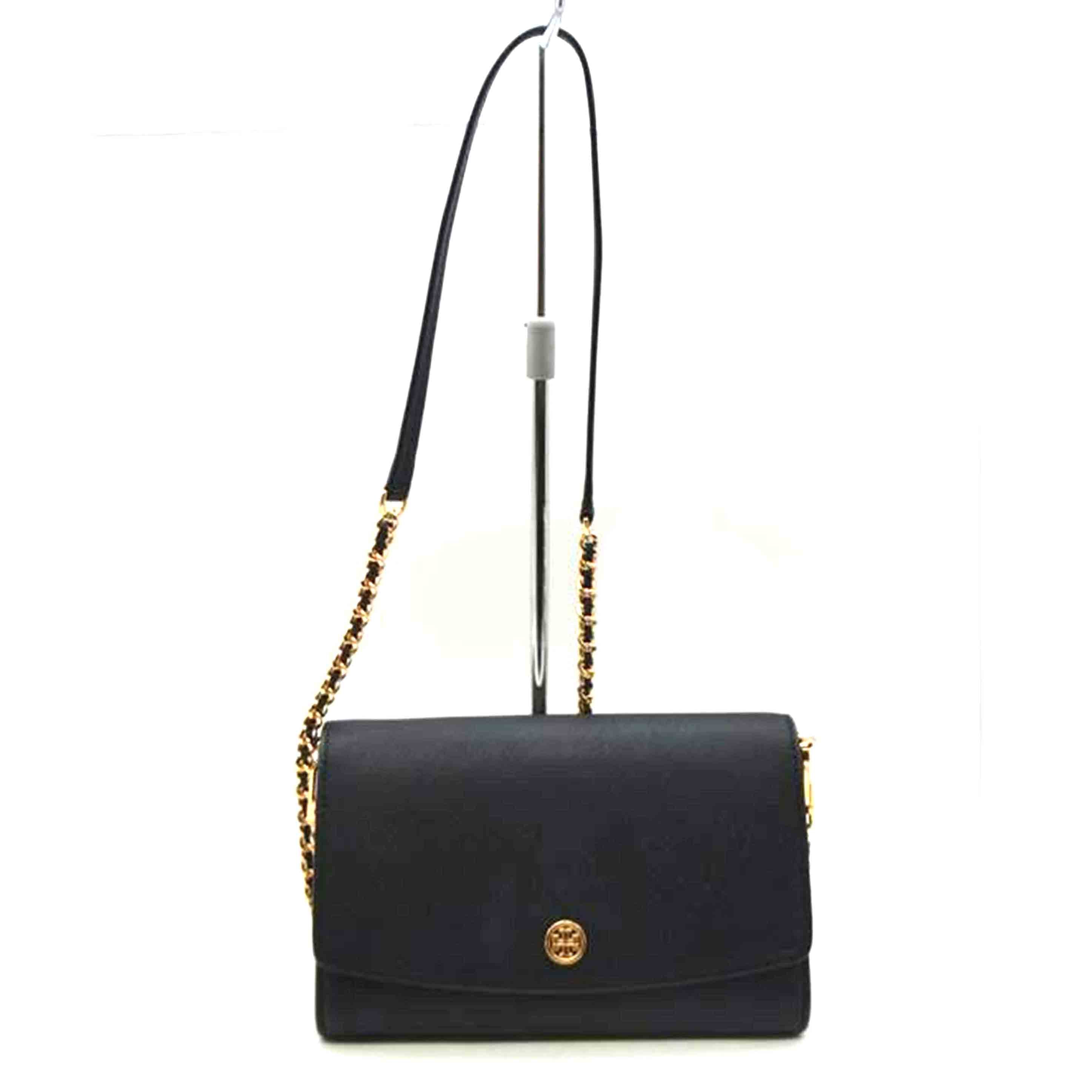 TORY BURCH トリーバーチ/ロビンソンチェーンレザーウォレット/ブラック/54277 001//Aランク/89