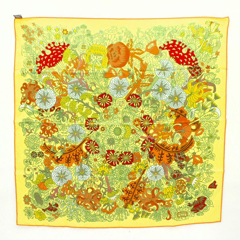 HERMES エルメス/カレ90/CACHE CACHE FILEURI//SAランク/75