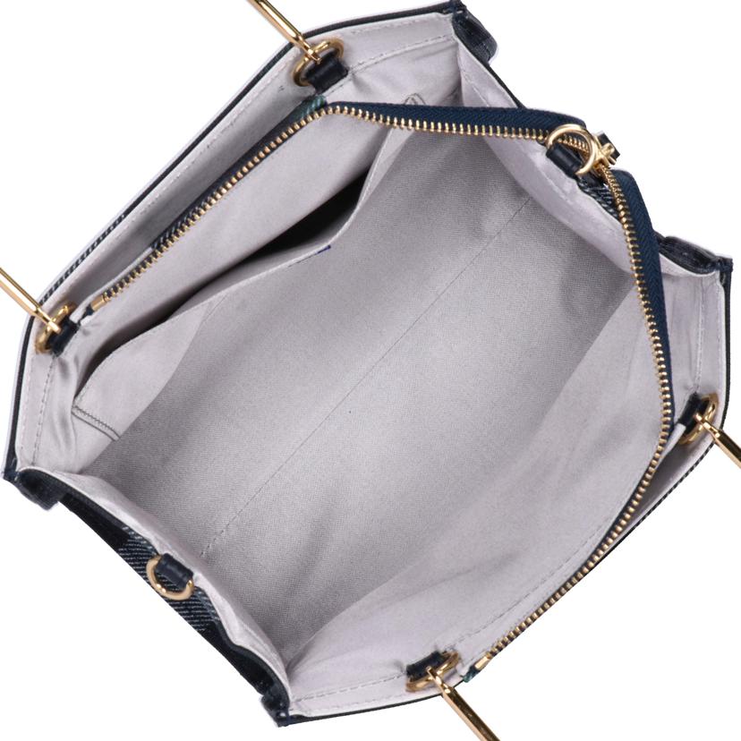 CRESTBRIDGE BLACKLABEL クレストブリッジブルーレーベル/チェックメタルミニトート/55127-854-28//Aランク/09