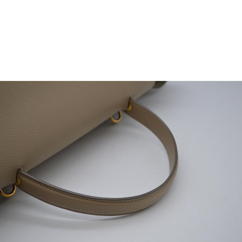 CELINE セリーヌ/ミニベルトバッグ・ミニ/グレインカーフスキン/ライトトープ/176103 //S-A****************/Bランク/89