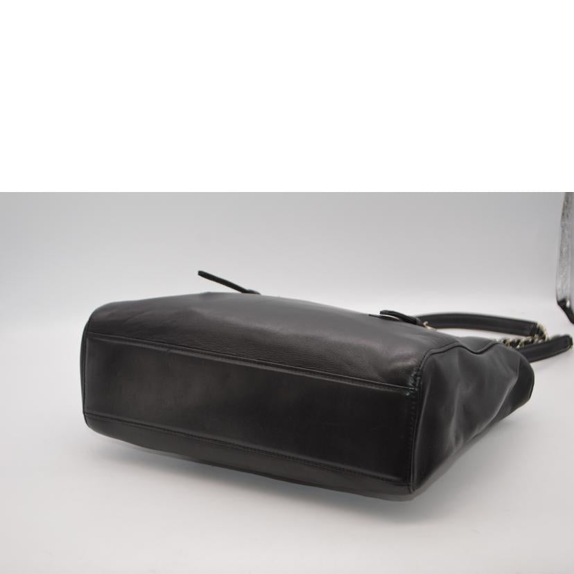 PRADA プラダ/ナッパカテナチェーンレザートート/ネロ/B7222//7D/Bランク/89