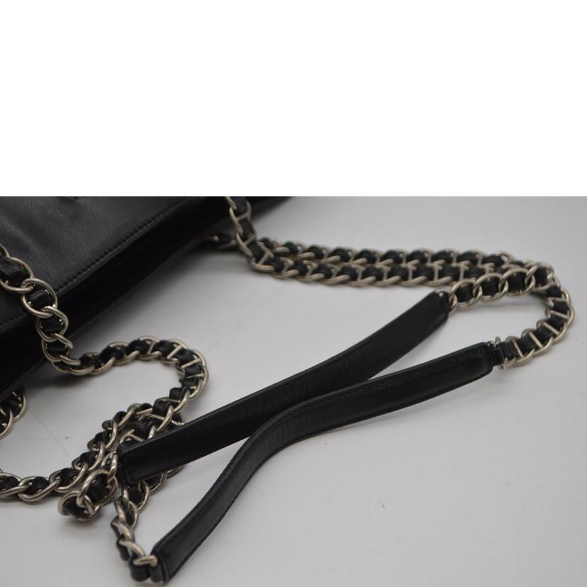 PRADA プラダ/ナッパカテナチェーンレザートート/ネロ/B7222//7D/Bランク/89