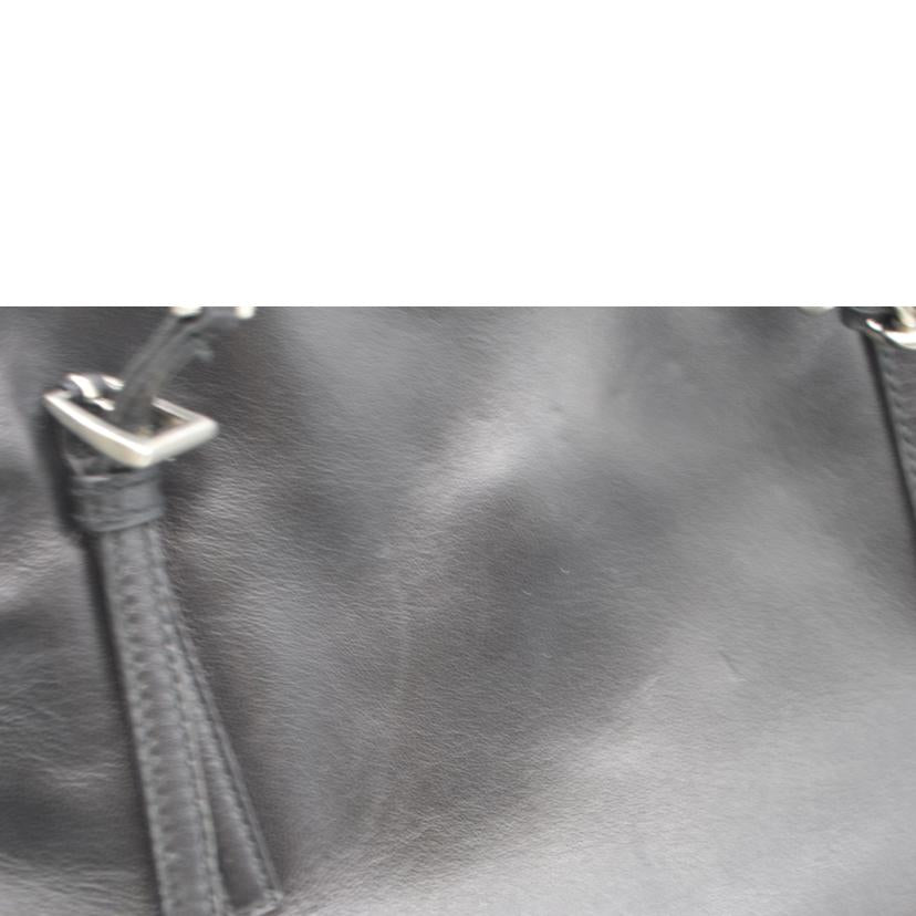 PRADA プラダ/ナッパカテナチェーンレザートート/ネロ/B7222//7D/Bランク/89
