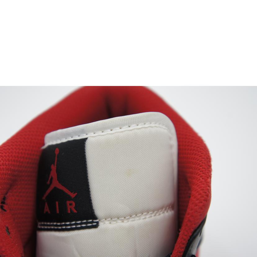 NIKE ナイキ/エアジョーダン1ミッド/ホワイト/ジムレッド/554724-122//サイズ:28cm/ABランク/75