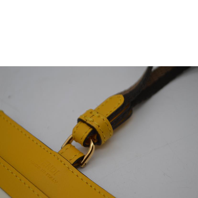 FENDI フェンディ/IDネームカードホルダー/イエロー/8M0452//AHN**********/SAランク/89