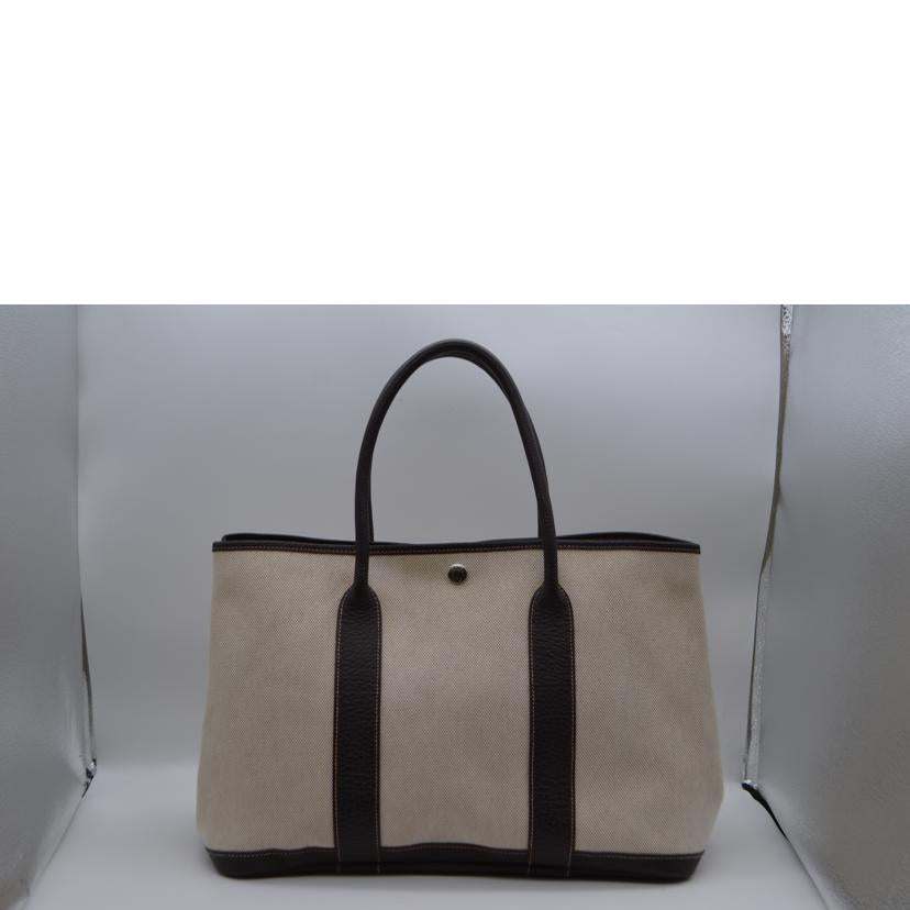 HERMES エルメス/ガーデンパーティーPM/トワルアッシュ/マロン//H□刻*/ABランク/89