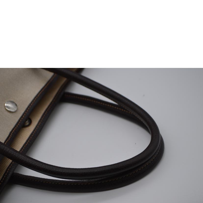 HERMES エルメス/ガーデンパーティーPM/トワルアッシュ/マロン//H□刻*/ABランク/89