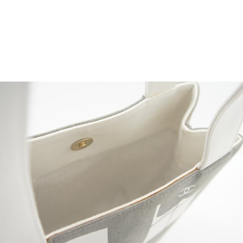 CHANEL シャネル/ウィンドウズラインキャンバストート//817****/Aランク/75