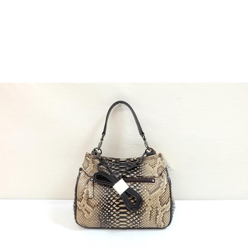 JRA ジェーアールエー/パイソンレザー2WAY バッグ/0747175Aランク/71