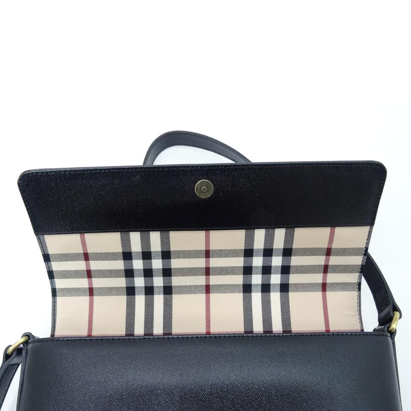 BURBERRY バーバリー/レザーワンショルダー/ブラック//SAランク/69