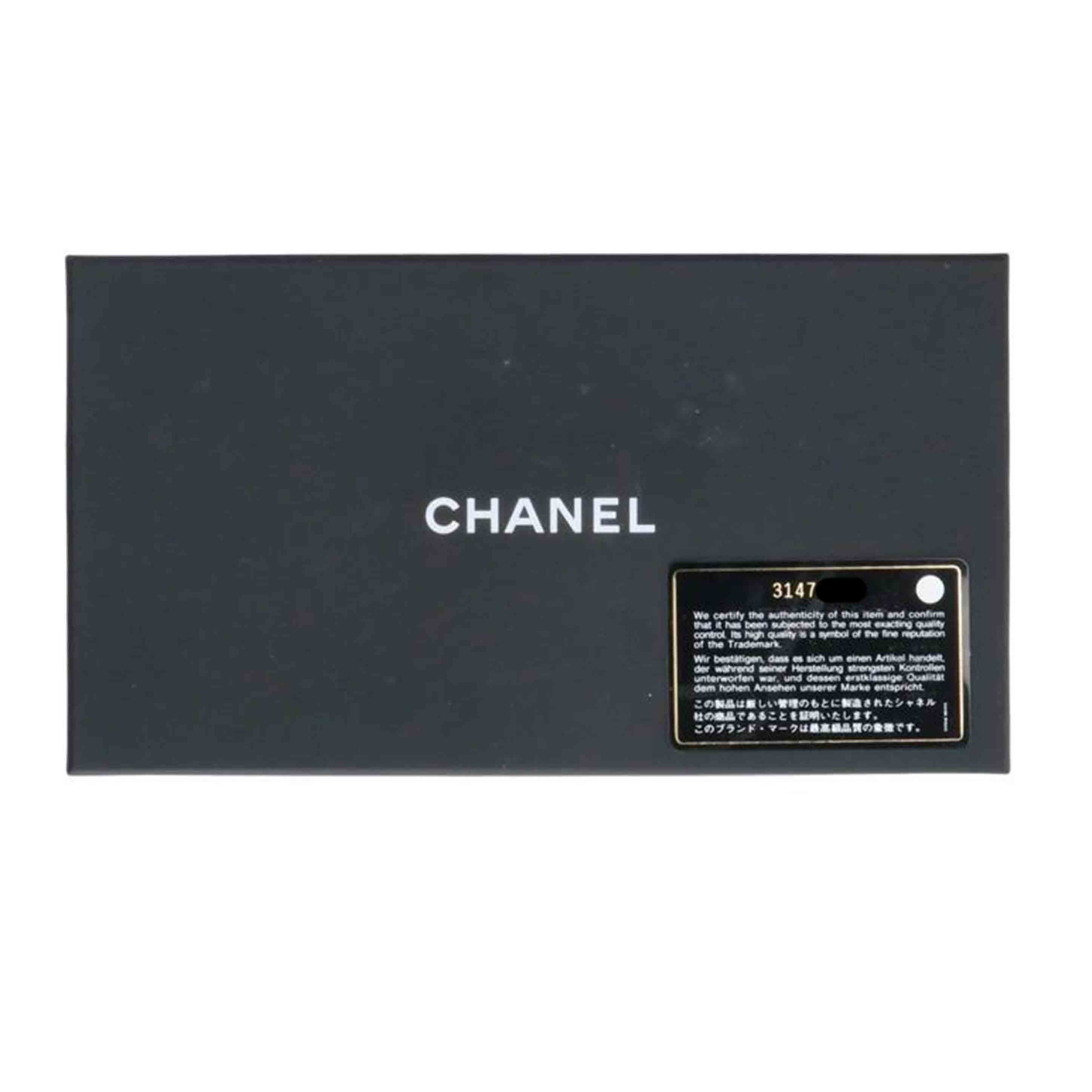 CHANEL シャネル/マトラッセクラシックロングフラップウォレット/ブラウン//314*****/ABランク/75