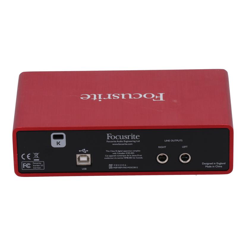 Focusrite フォーカスライト /USBオーディオインターフェース/Scarlett2i2 G2//V468100365263/Bランク/22