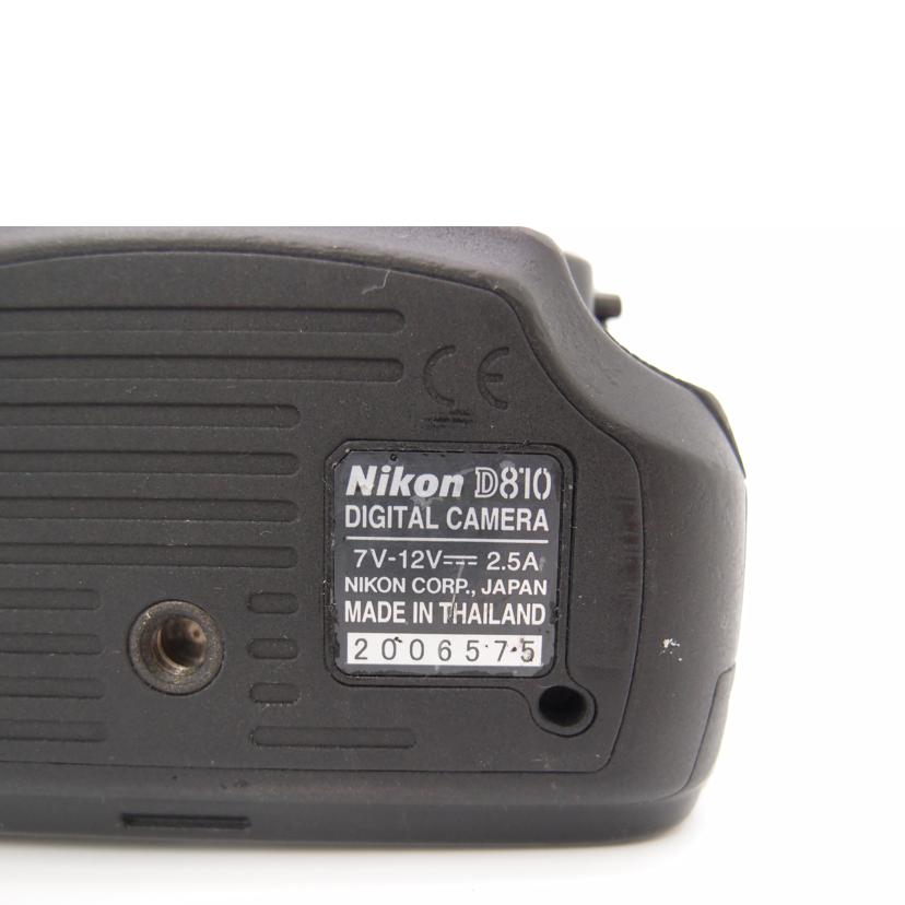 Nikon ニコン/デジタル一眼レフカメラ ボディ/D810//2006575/Bランク/69