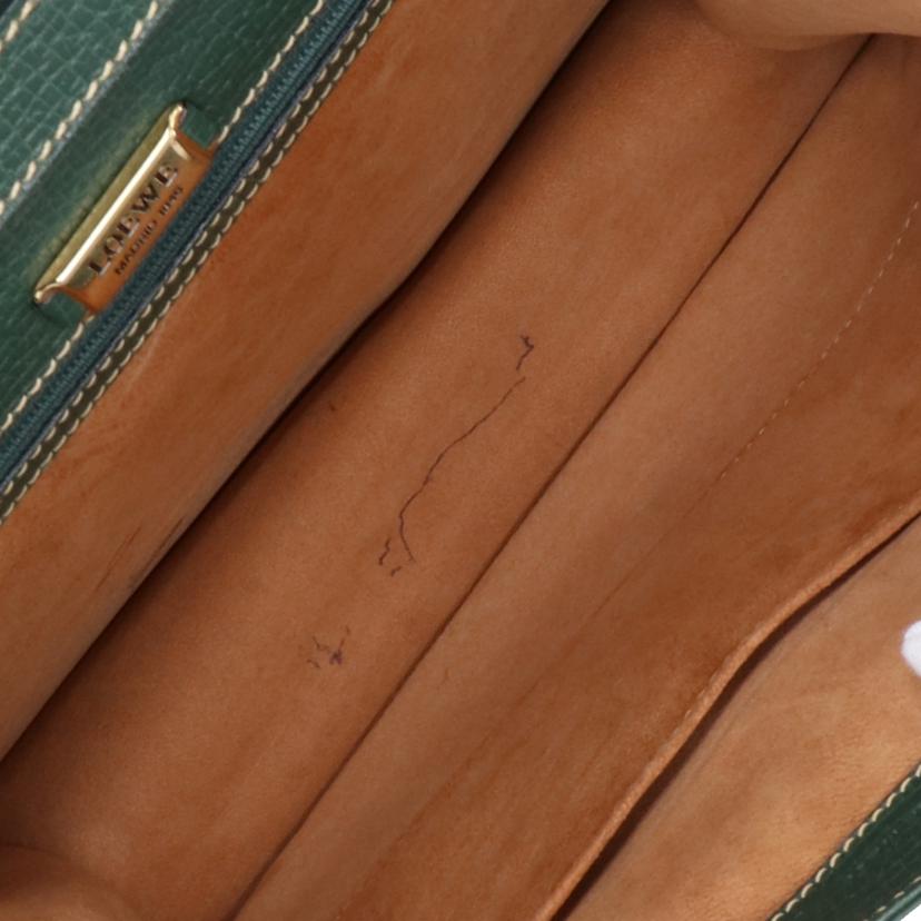 LOEWE ロエベ/バルセロナ2WAYショルダー/グリーン//ABランク/24