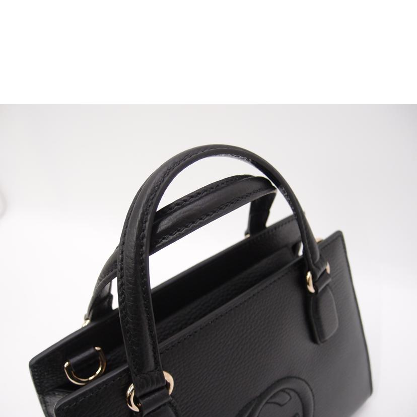 GUCCI グッチ/ソーホーインターロッキングG2wayハンド/ブラック/607722//213***/Sランク/69