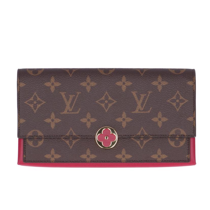 LOUIS VUITTON ルイ・ヴィトン/ポルトフォイユ・フロール/モノグラム/フューシャ/M64585//CA5***/Aランク/09