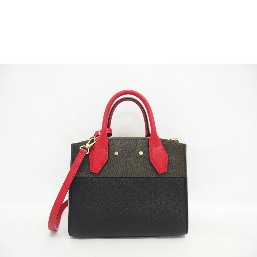 LV ルイ・ヴィトン/シティ・スティーマーMINI/ノワール×オリーブ×レッド//DU0***/Aランク/04