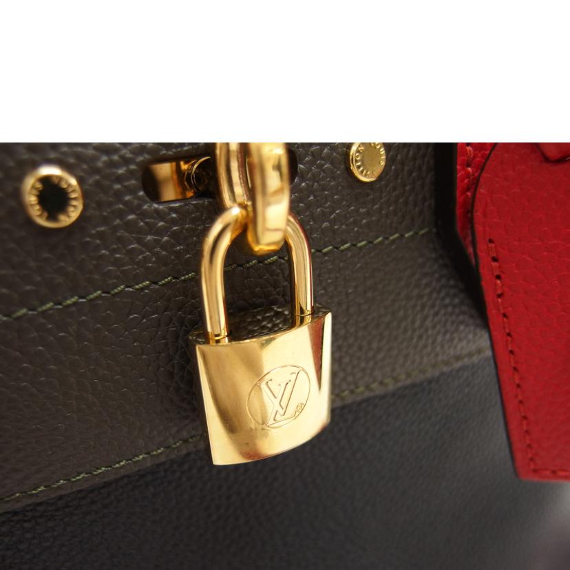 LV ルイ・ヴィトン/シティ・スティーマーMINI/ノワール×オリーブ×レッド//DU0***/Aランク/04