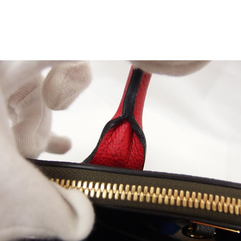 LV ルイ・ヴィトン/シティ・スティーマーMINI/ノワール×オリーブ×レッド//DU0***/Aランク/04