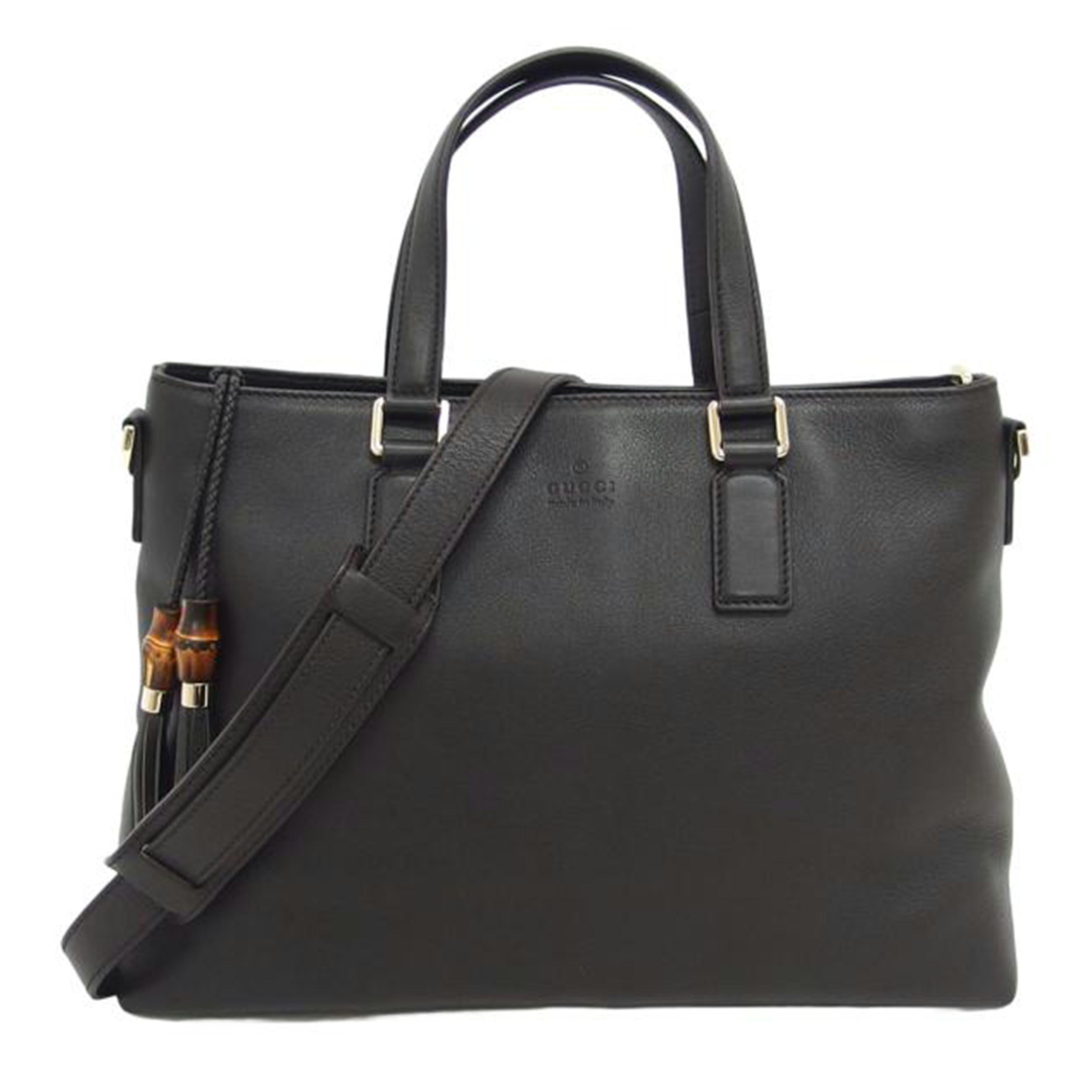 GUCCI グッチ/バンブーフリンジタッセル/2WAYバッグ/ダークブラウン/365346//002***/Aランク/04