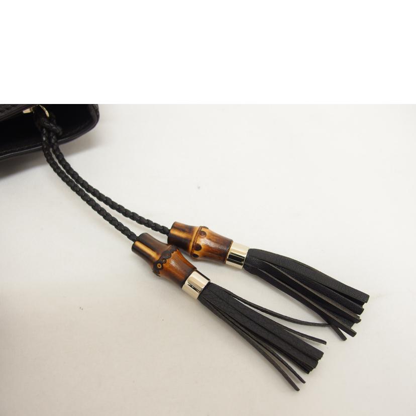 GUCCI グッチ/バンブーフリンジタッセル/2WAYバッグ/ダークブラウン/365346//002***/Aランク/04