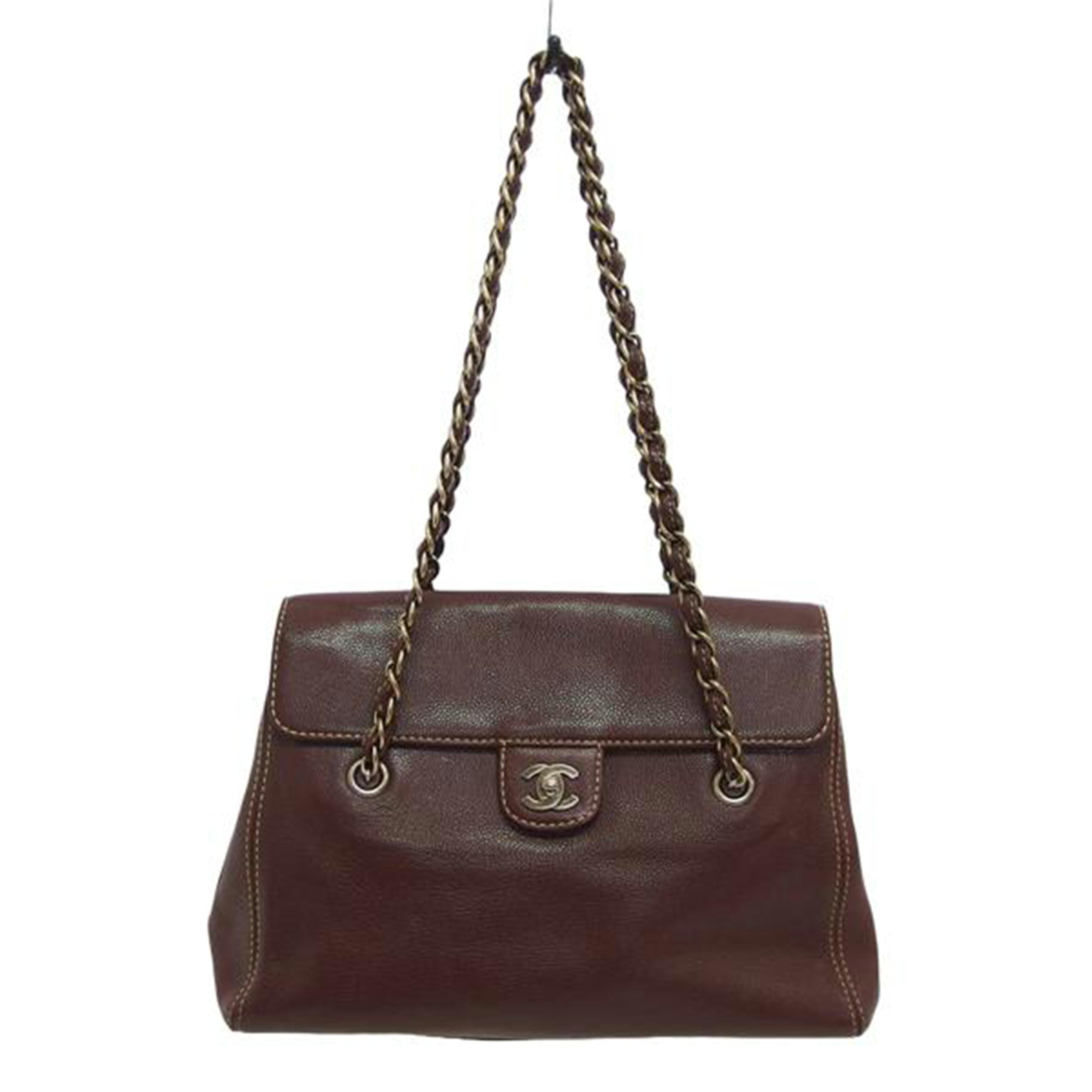 CHANEL シャネル/ココマーク/レザーチェーンショルダーバッグ/ブラウン//694****/ABランク/04