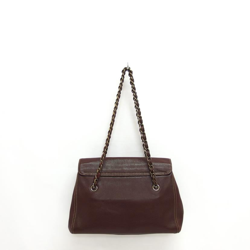 CHANEL シャネル/ココマーク/レザーチェーンショルダーバッグ/ブラウン//694****/ABランク/04