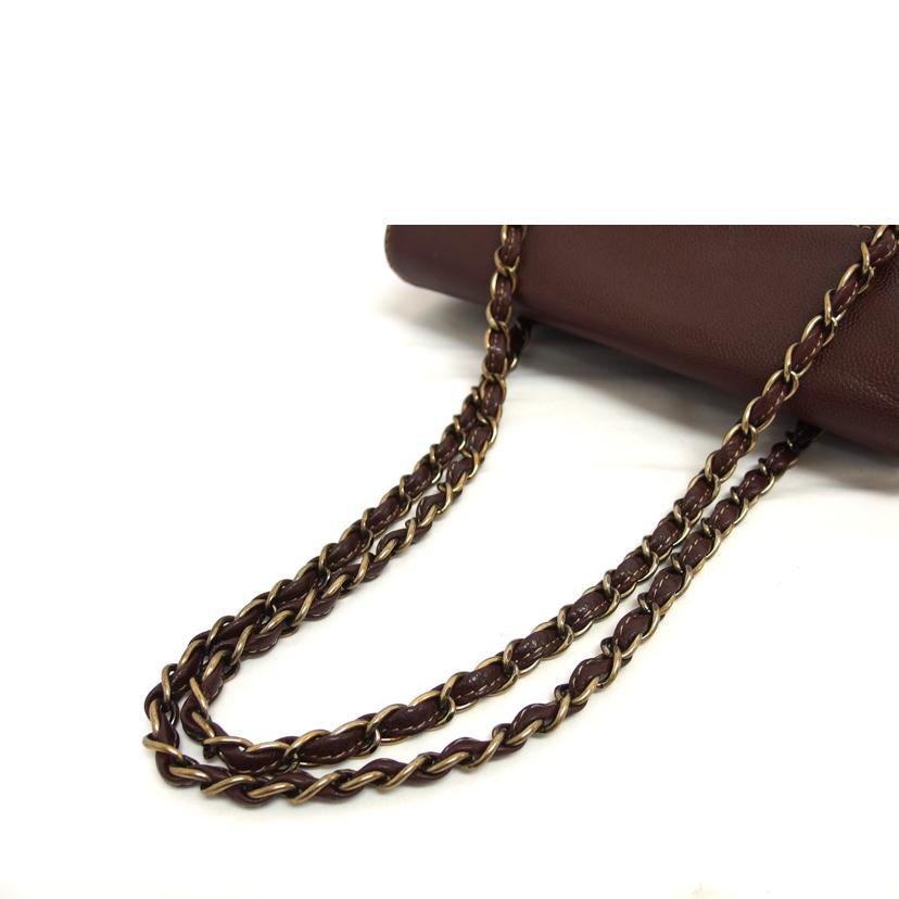 CHANEL シャネル/ココマーク/レザーチェーンショルダーバッグ/ブラウン//694****/ABランク/04