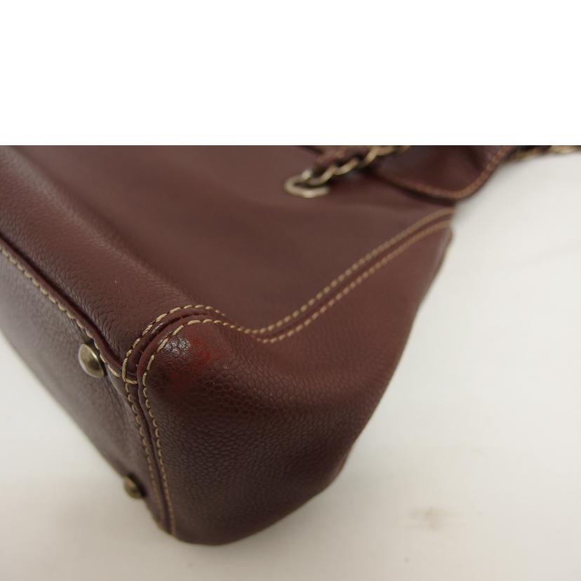 CHANEL シャネル/ココマーク/レザーチェーンショルダーバッグ/ブラウン//694****/ABランク/04