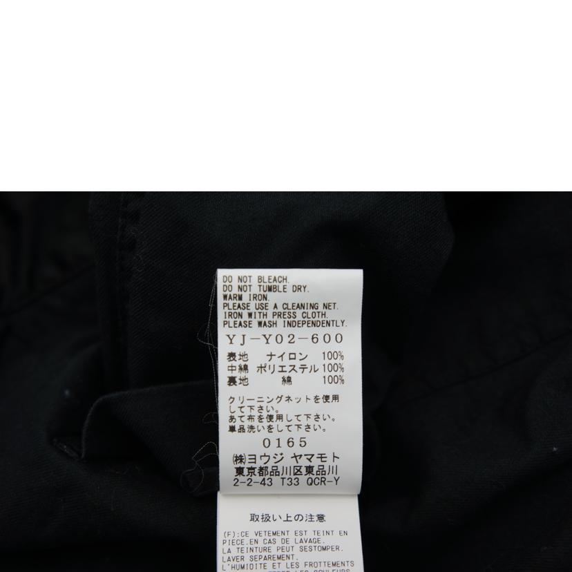 Y‘s ワイズ/Y‘s NYLON COLLARLESS JACKET /YJ-Y02-600//ABランク/67