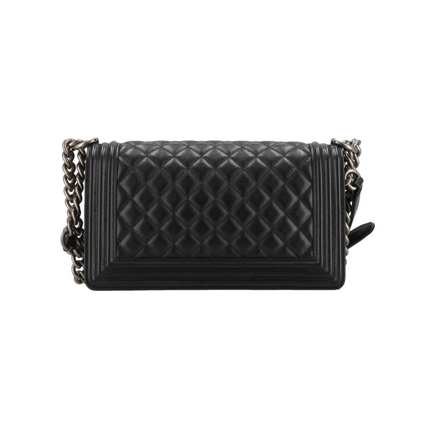 CHANEL シャネル/キャビアスキンボーイシャネルチェーンショルダー/A67086//281*****/Aランク/89