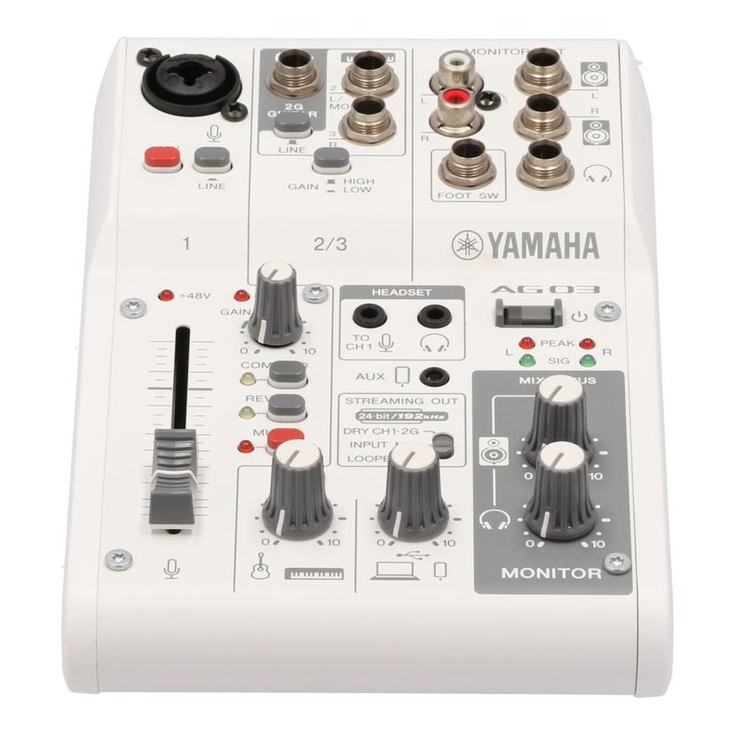 YAMAHA ヤマハ/ミキシングコンソール/AG03Mk2//YGCZ03111/Bランク/75