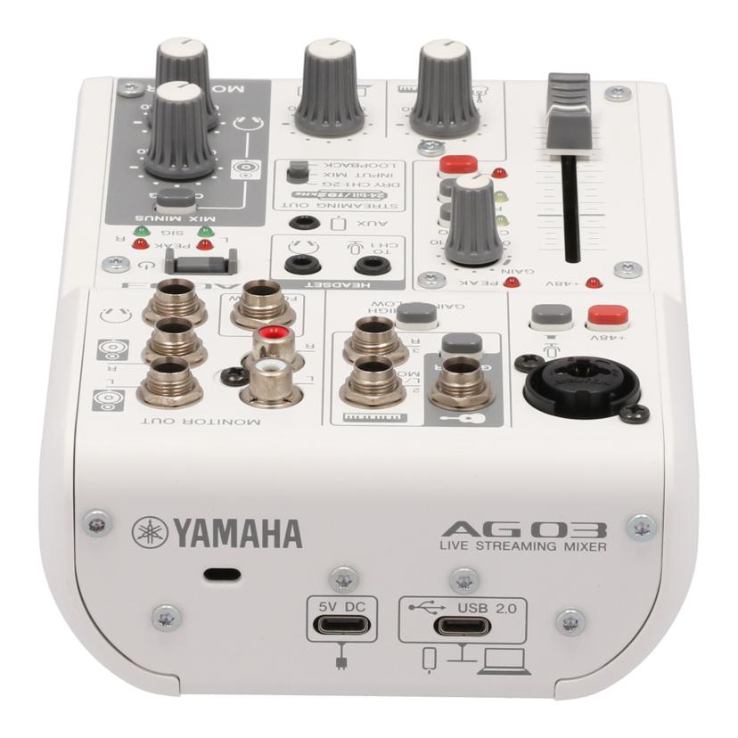 YAMAHA ヤマハ/ミキシングコンソール/AG03Mk2//YGCZ03111/Bランク/75