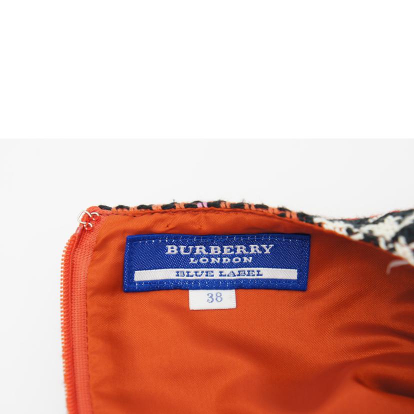 BURBERRY バーバリー/BURBERRY BLUE LABEL ノバチェック ワンピース ツイード RD//Bランク/78
