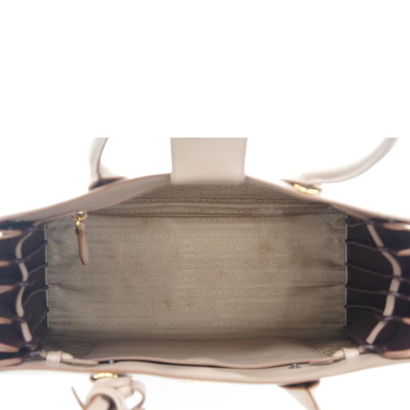 PRADA プラダ/PRADA ビブリオテークトート/ベージュ//ABランク/75