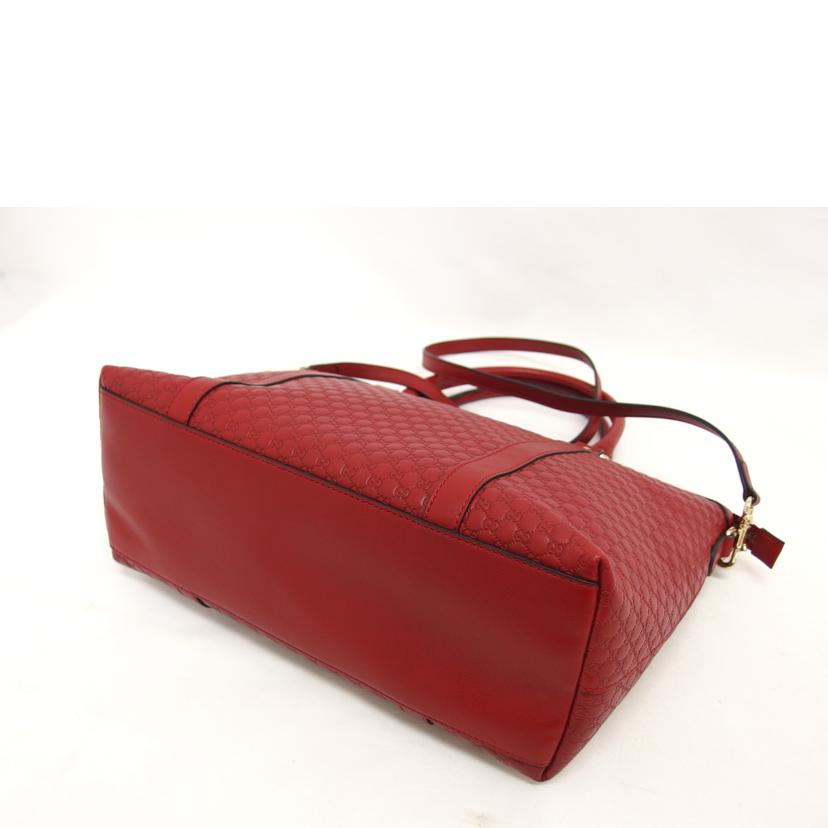 GUCCI グッチ/マイクログッチシマ/2WAYトートバッグ/レッド/449655//204***/Aランク/04