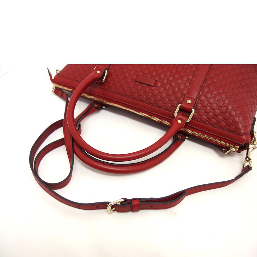 GUCCI グッチ/マイクログッチシマ/2WAYトートバッグ/レッド/449655//204***/Aランク/04