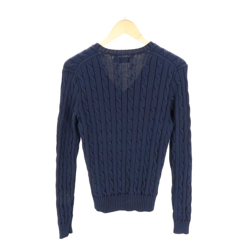 Ralph Lauren POLO ラルフローレン/Ralph Lauren POLO ケーブルニット Vネック NV//Bランク/78