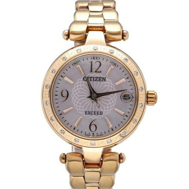 CITIZEN シチズン/エクシードエコドライブ電波時計/レディース/シェル・ダイヤ/H058-T018467//561******/Bランク/75