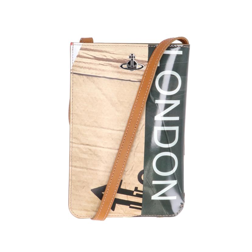 Vivienne Westwood ヴィヴィアンウエストウッド/CAUTION TAPE スマホショルダー/VWK893//Aランク/09