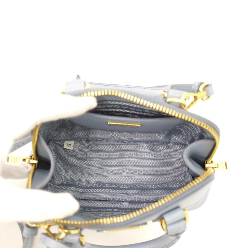 PRADA プラダ/サフィアーノ2wayハンド/スカイブルー/BL0851//7/I/Aランク/69