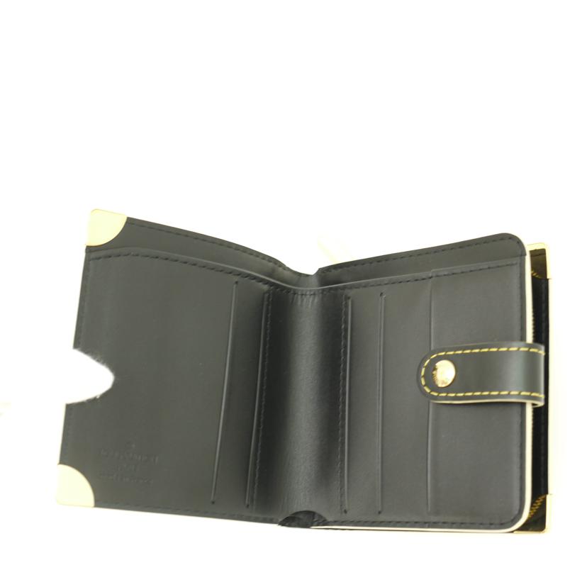 LOUIS VUITTON/コンパクトジップ/スハリ/ブラック/M91828//MI2***/Aランク/69